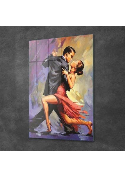 Tango Dans Temalı Cam Tablo 70X100 cm modelleri