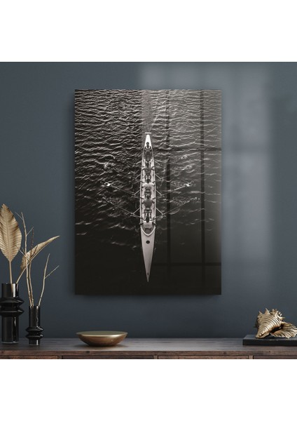 Kürek Yarışı Cam Tablo 70X100 cm