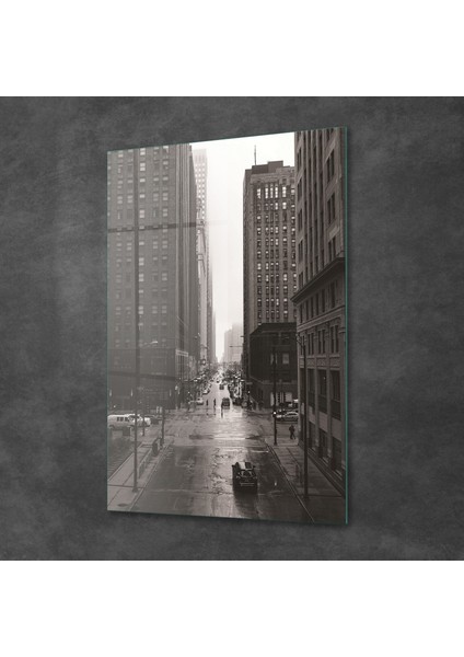 Şehir Manzarası Cam Tablo 70X100 cm fiyatları