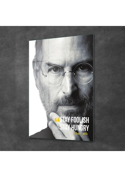 Cam Tablo Steve Jobs Quotes 70X100 cm