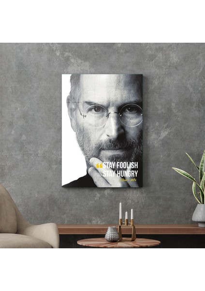 Cam Tablo Steve Jobs Quotes 70X100 cm