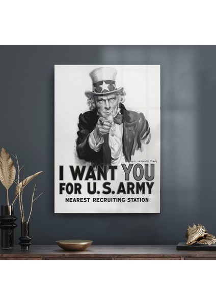 Cam Tablo Us Army Call 70X100 cm