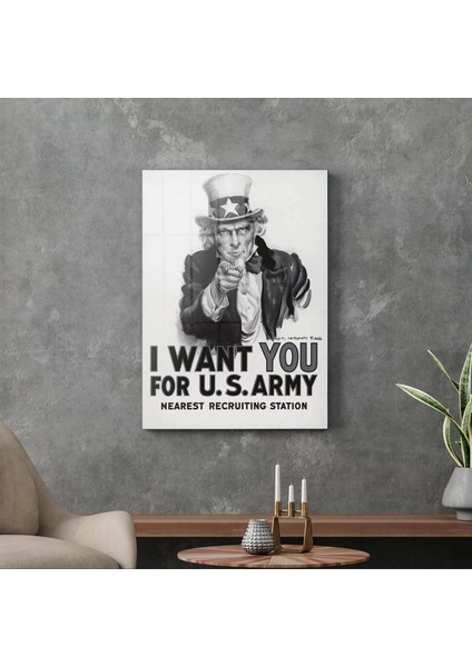 Cam Tablo Us Army Call 70X100 cm