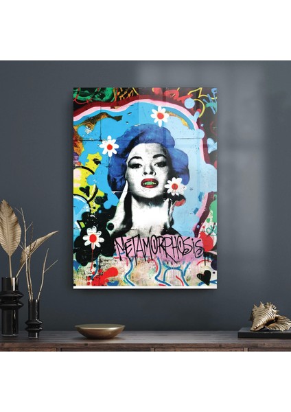 Cam Tablo Pop Art Metamorfoz 70X100 cm