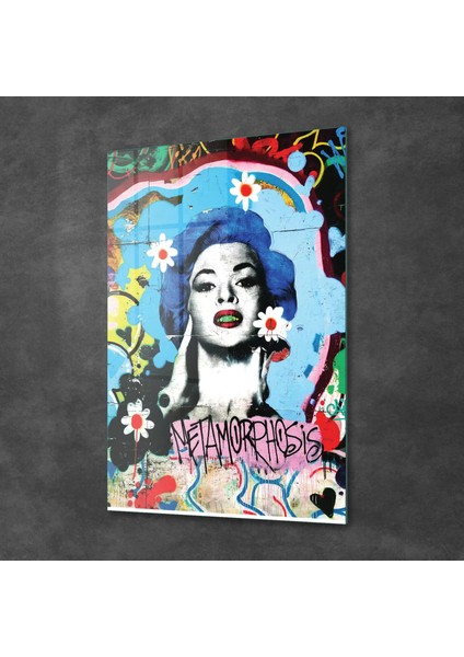 Cam Tablo Pop Art Metamorfoz 70X100 cm