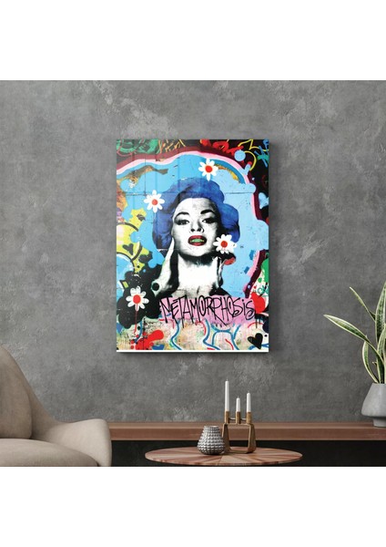 Cam Tablo Pop Art Metamorfoz 70X100 cm