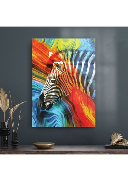Cam Tablo Zebra Desenli 70X100 cm