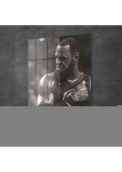 Cam Tablo Lebron James Motivational 70X100 cm fiyatları