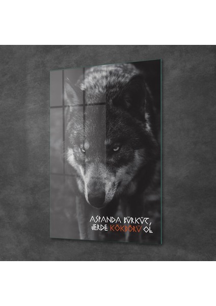 Cam Tablo Kökbörü Temalı 70X100 cm fiyatları