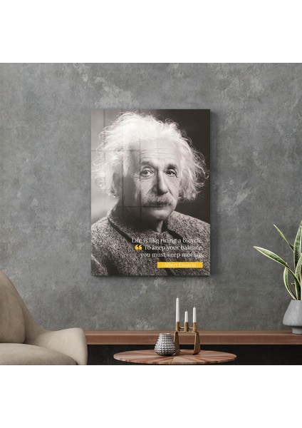 Cam Tablo Albert Einstein 70X100 cm