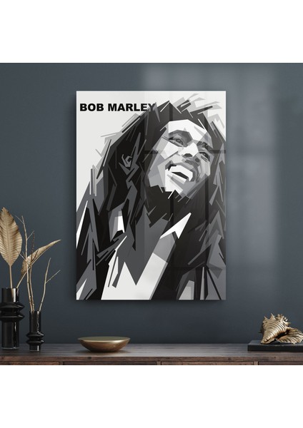 Cam Tablo Bob Marley 70X100 cm
