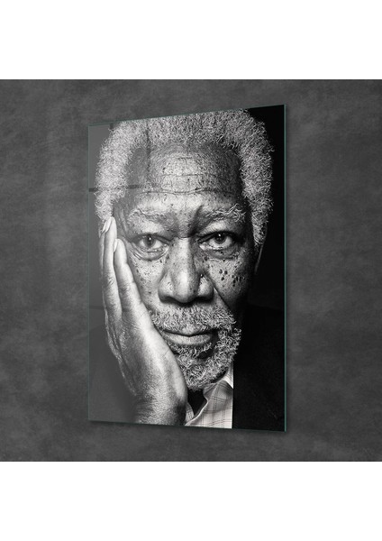 Cam Tablo Morgan Freeman 70X100 cm