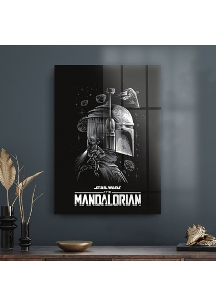 Cam Tablo Star Wars Mandalorian 70X100 cm