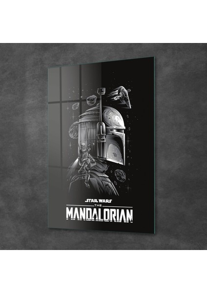 Cam Tablo Star Wars Mandalorian 70X100 cm