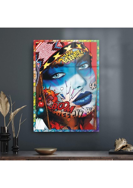 Cam Tablo Pop Art Karma 70X100 cm