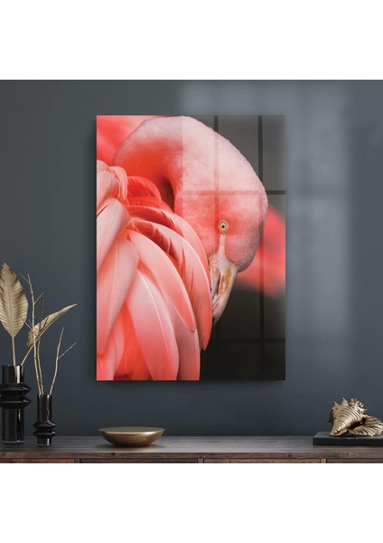 Cam Tablo Flamingo 70X100 cm