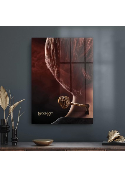 Cam Tablo Locke & Key 70X100 cm
