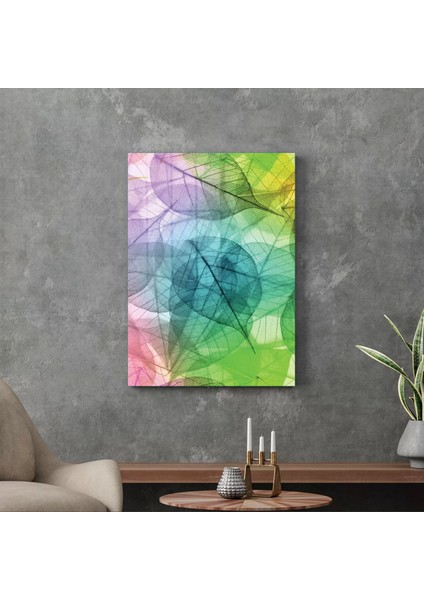 Cam Tablo Yaprak Desenli 70X100 cm modelleri
