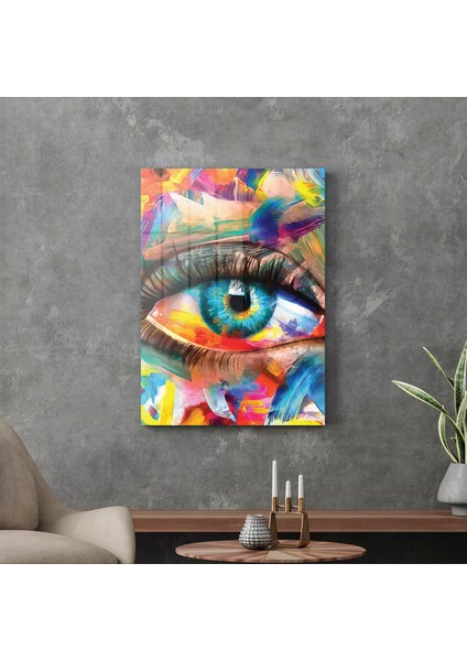 Cam Tablo Modern Colourful Eyes 70X100 cm fiyatları