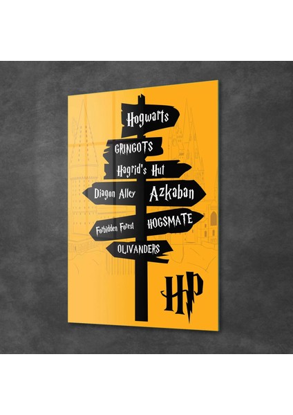 Cam Tablo Harry Potter Sign 70X100 cm