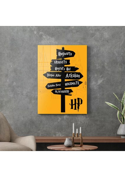 Cam Tablo Harry Potter Sign 70X100 cm