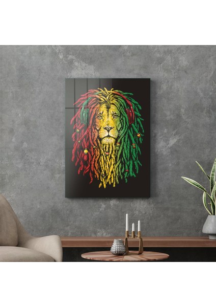Cam Tablo Pop Art Lion 70X100 cm modelleri