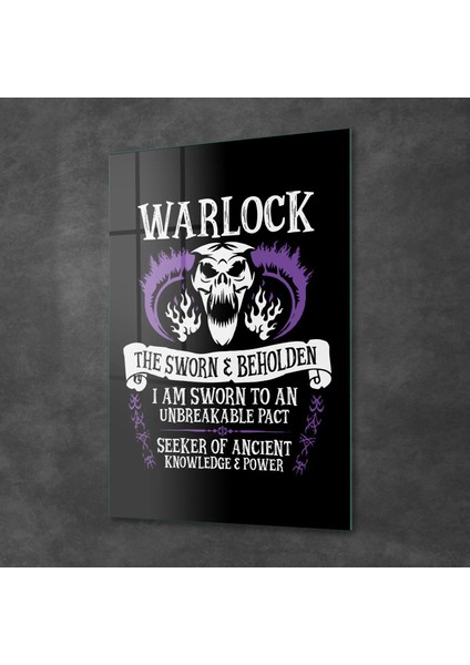 Cam Tablo Gamer Class Warlock 70X100 cm