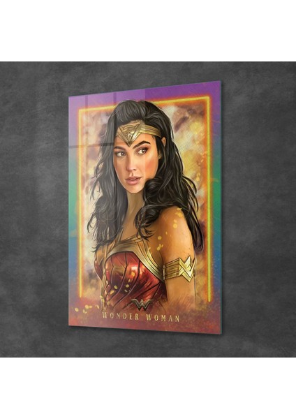 Cam Tablo Wonder Woman 70X100 cm fiyatları