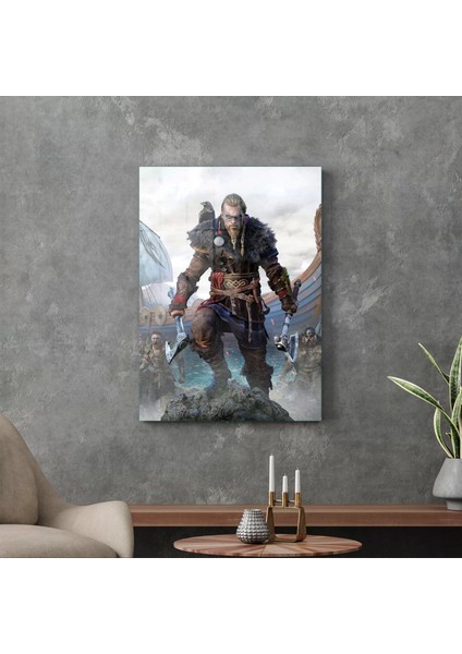 Cam Tablo Assassin's Creed Valhalla 70X100 cm modelleri