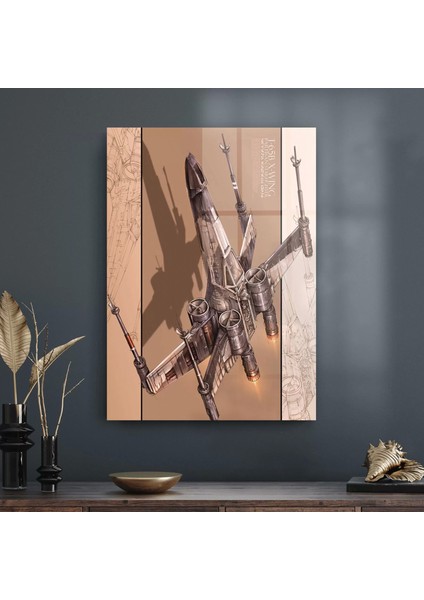 Cam Tablo Star Wars x Wing Poster 70X100 cm