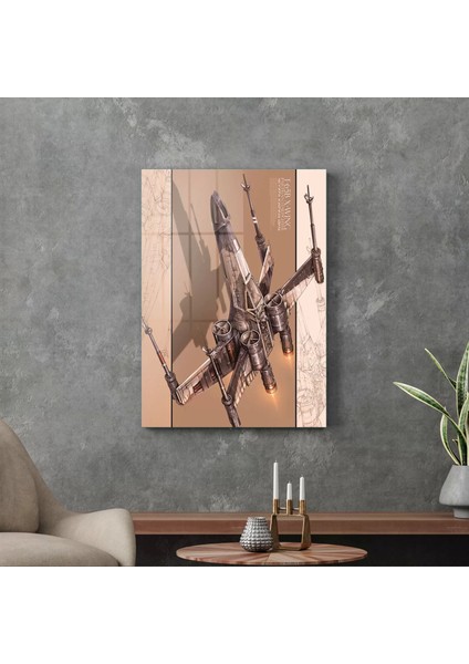 Cam Tablo Star Wars x Wing Poster 70X100 cm modelleri
