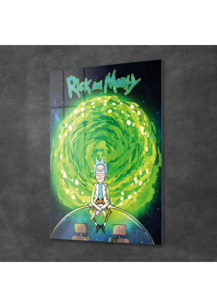 Cam Tablo Rick And Morty 70X100 cm