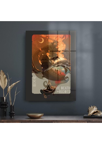 Cam Tablo Love Death Robots Bad Travelling Poster 70X100 cm