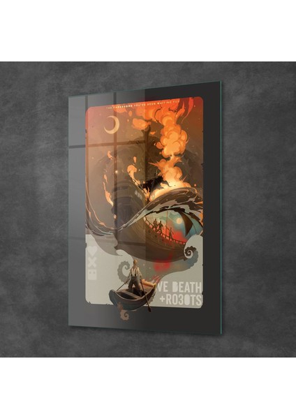 Cam Tablo Love Death Robots Bad Travelling Poster 70X100 cm fiyatları