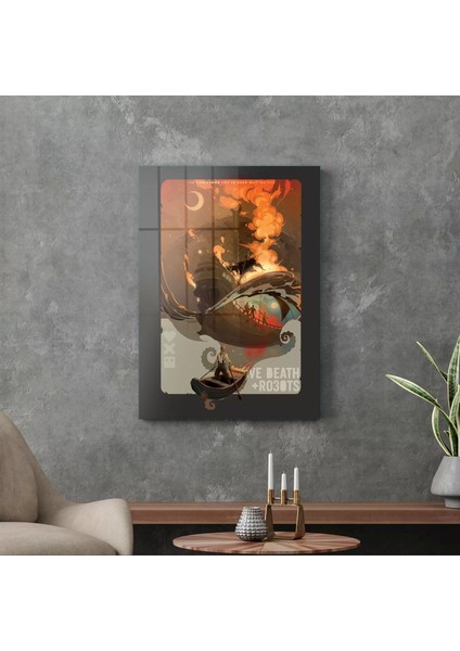 Cam Tablo Love Death Robots Bad Travelling Poster 70X100 cm modelleri
