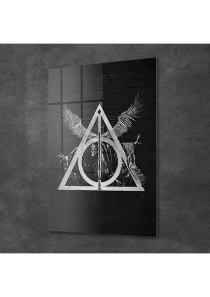 Cam Tablo Harry Potter Ölüm Yadigarları Logo 70X100 cm fiyatları