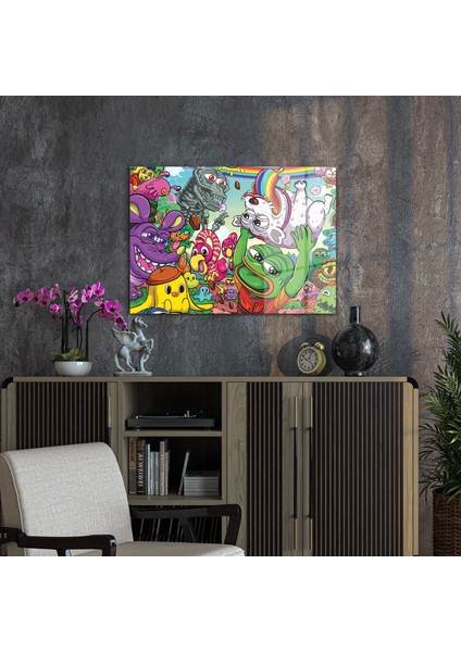 Pop Art Freaky Cam Tablo 70X100 cm