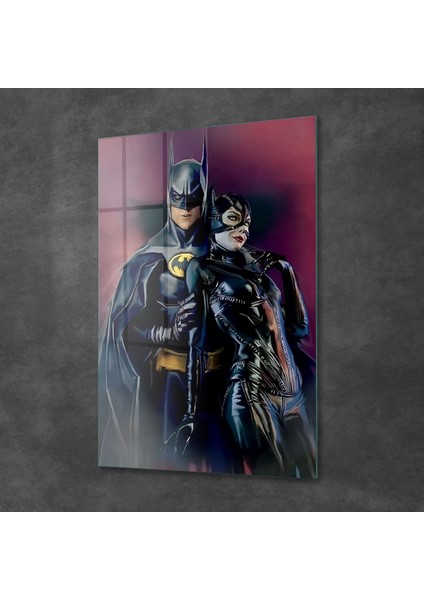Cam Tablo Batman Cat Woman 70X100 cm fiyatları