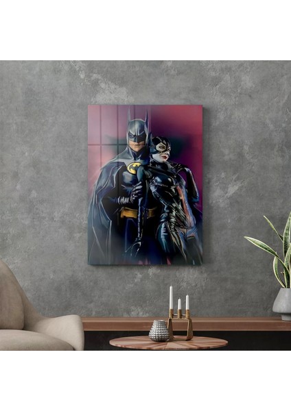 Cam Tablo Batman Cat Woman 70X100 cm modelleri
