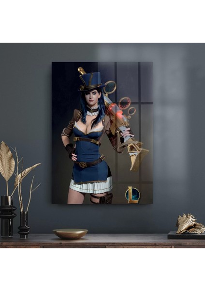 Cam Tablo Lol Caitlyn Kiramman 70X100 cm