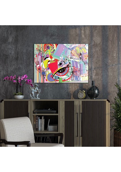 Cam Tablo Eye Lines 70X100 cm