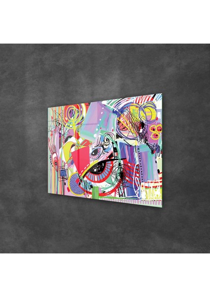 Cam Tablo Eye Lines 70X100 cm