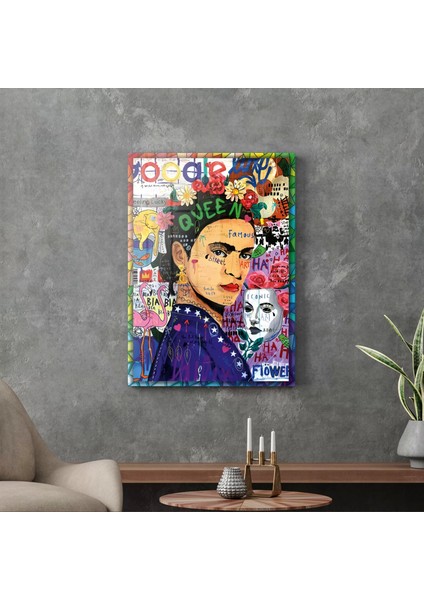 Cam Tablo Pop Art Frida 70X100 cm modelleri