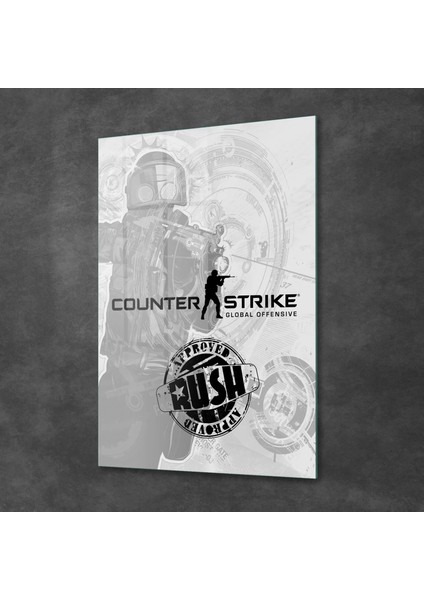 Cam Tablo Counter Strike 70X100 cm fiyatları