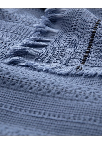 Envelope Çift Kişilik Yatak Örtüsü - Indigo fırsatları