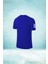 Erkek Mavi Dri-Fit Kumaş Yürüyüş Için Konforlu Sıfır Yaka Tshirt S-3xl 2