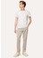 Normal Bel Dar Paça Gri Erkek Chino Pantolon F3WM-PNT902 2