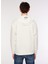 Kapüşon Yaka Baskılı Beyaz Erkek Sweatshirt B3WM-SWT70 5