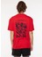 Bisiklet Yaka Baskılı Kırmızı Erkek T-Shirt DT10237_DENIM Trip Bisiklet Yaka Re 5