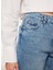 Yüksek Bel Normal Paça Mom Fit Indigo Kadın Denim Pantolon A3WL-PNT7 2